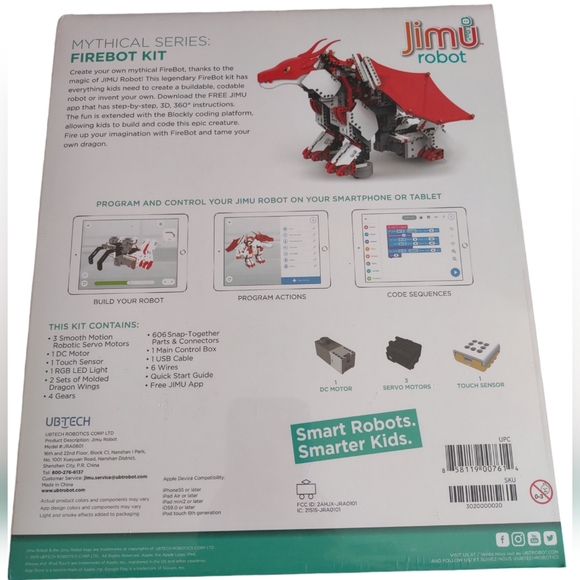 New Sealed UBTECH Jimu Mythical Series Firebot Kit - Picture 2 of 13